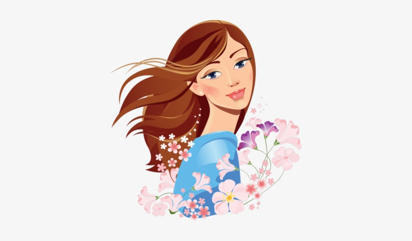 Girls Get More Is Cruelty Free A - Rostros De Mujeres Y Flores, transparent png