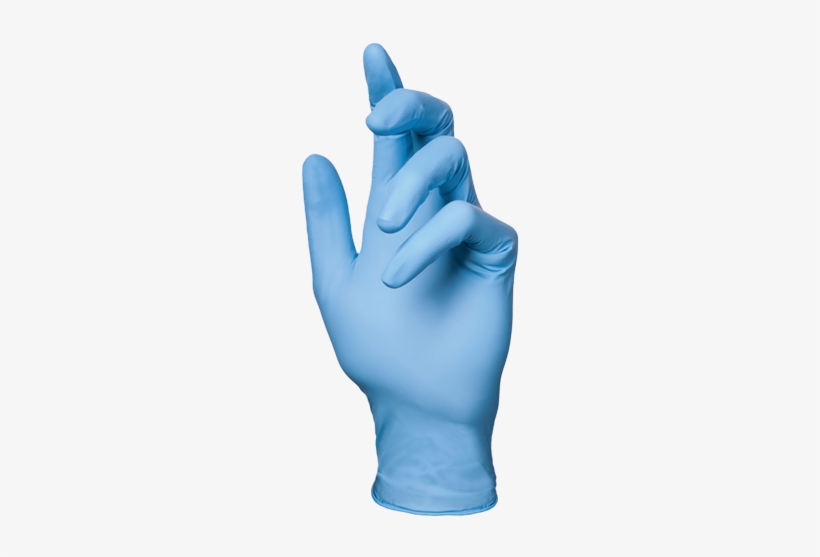 Glove Plus Powder Free Image Freeuse - Blue Glove Png, transparent png