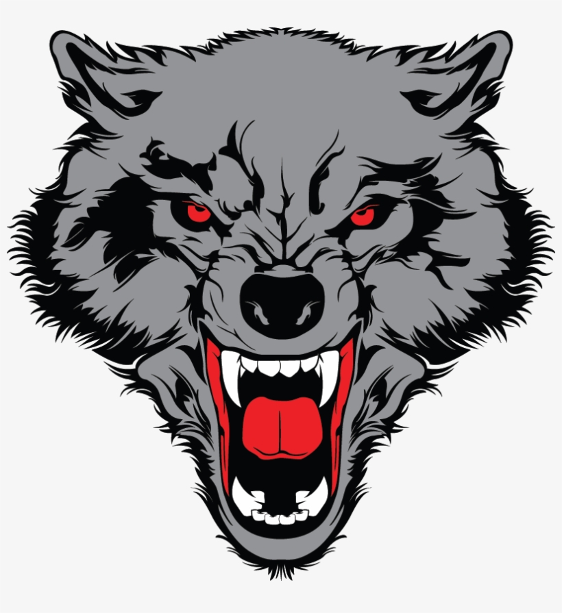 Cabeza W=397&h=402 - Angry Wolf Head Png, transparent png