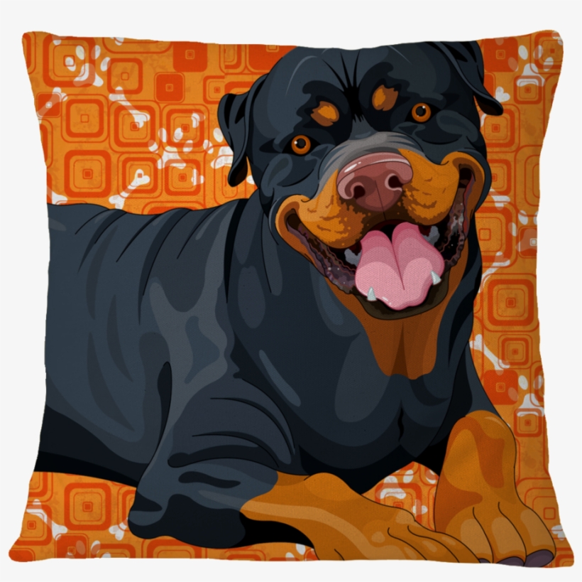 Lobo Pillow Case Cover - Rottweiler Vector, transparent png