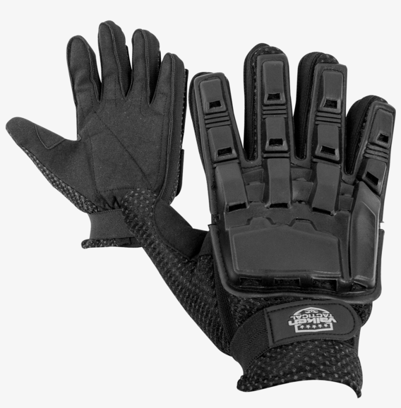 V Tac Full Finger Plastic Back Gloves Media 1 - Valken V-tac Full Finger Plastic Back Paintball Gloves, transparent png