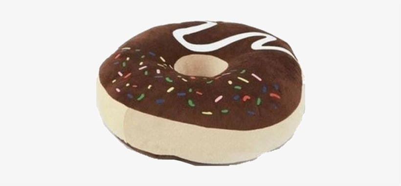 Itgirl Shop Chocolate Donut Pillow Aesthetic Apparel, - Pillow, transparent png