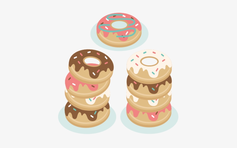 Svg Scrapbook Cut File Cute Files For - Stacked Donuts Clipart, transparent png