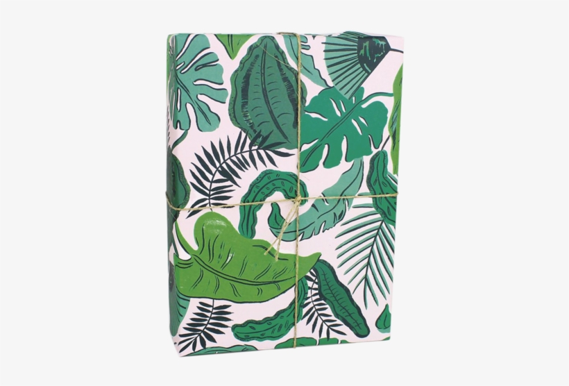 Tropical Leaves Gift Wrap - Liberty, transparent png