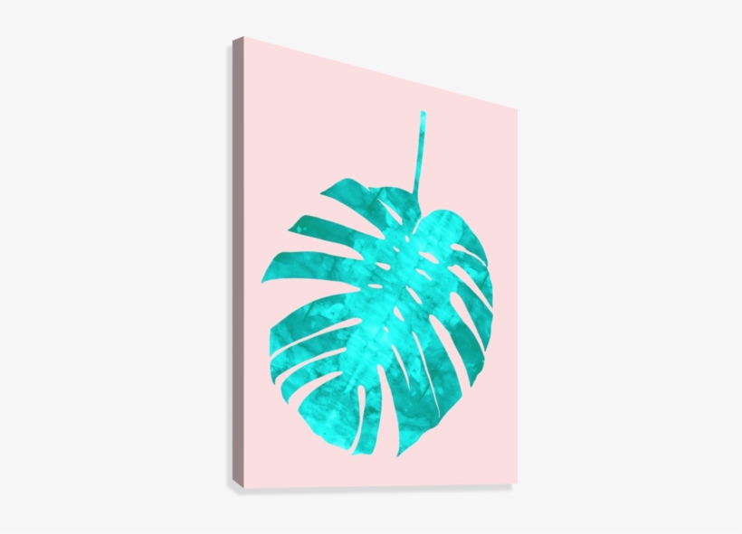 Tropical Leaf Canvas Print - Leaf, transparent png