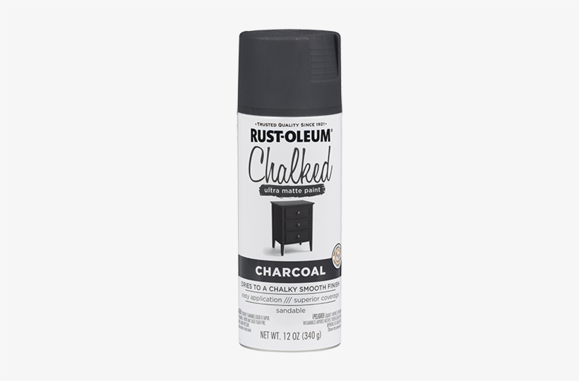 Rust-oleum Chalked Ultra Matte Spray Paint - Rustoleum Chalked Charcoal Spray, transparent png