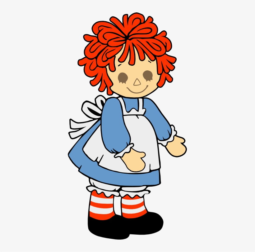 Doll Clipart Freckles - Draw Raggedy Ann And Andy, transparent png
