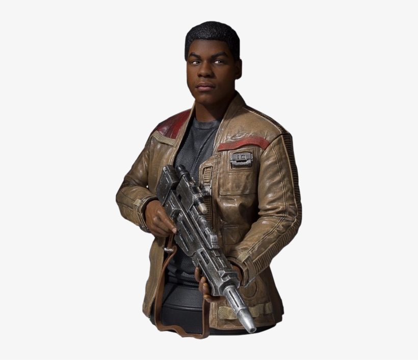 Finn 1/6 Scale Gentle Giant Mini Bust - Star Wars - Finn Episode Vii The Force Awakens Mini, transparent png