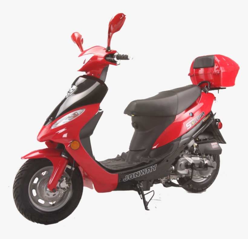 50cc Red Scooter - Scooter, transparent png