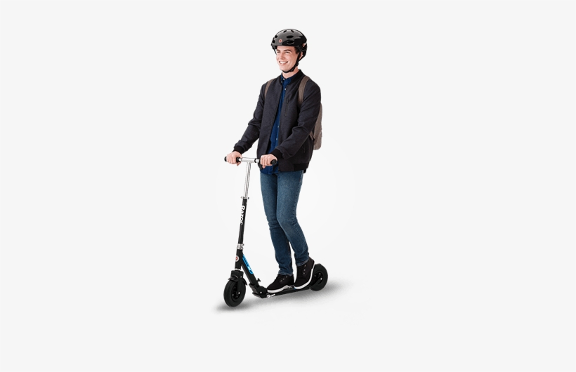 Stylish Commuter Scooters For Riders Ages 8 - Razor A5 Air Commuter Scooter - Black, transparent png