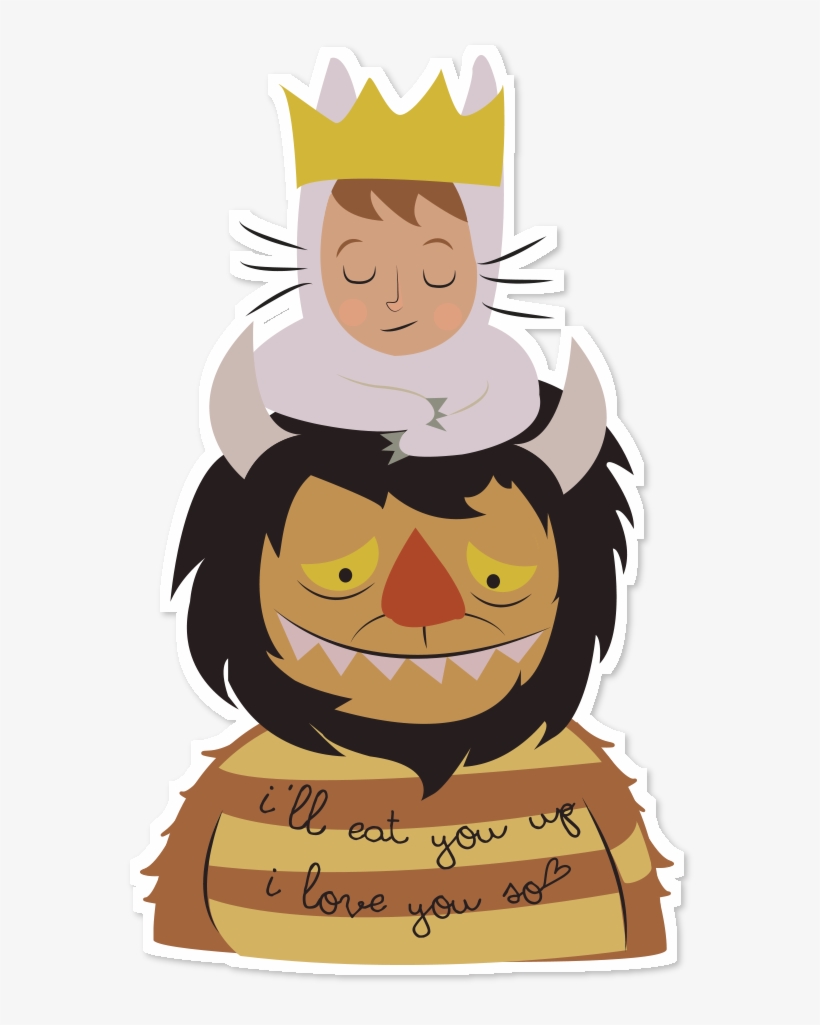 Adesivo Where The Wild Things Are De Karen Rulezna - T-shirt, transparent png