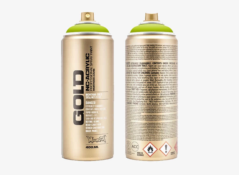 Montana Spraycan Gold 400ml - Spray Can Montana Transparent, transparent png