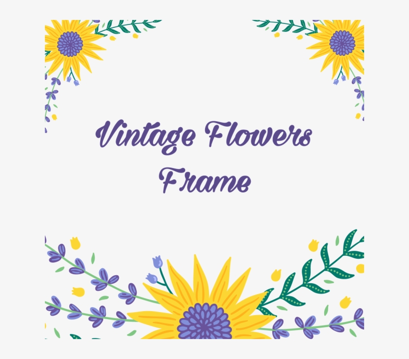 Vintage Flowers Floral Frame With Typography Vector, - Kap-verde Flugzeugverkehrplakat Karte, transparent png