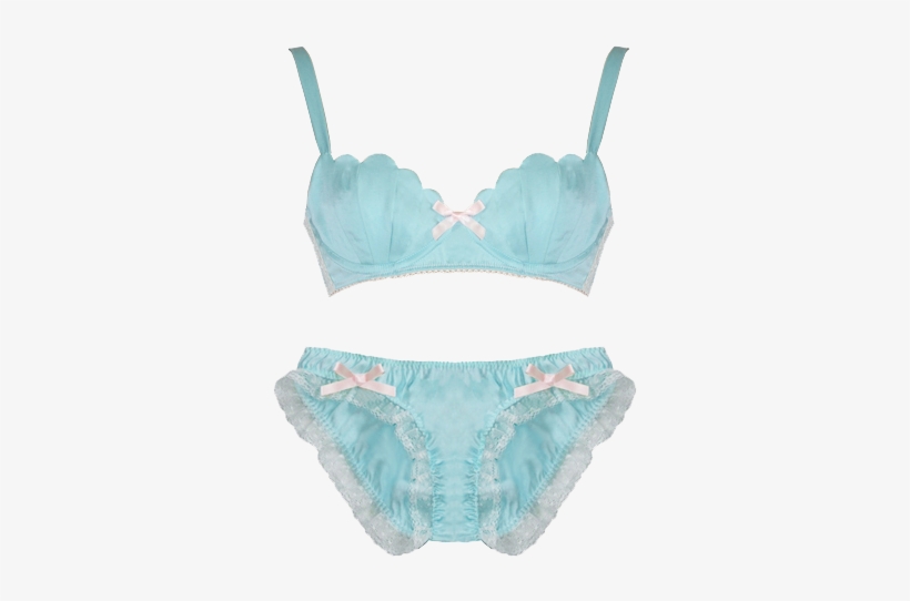 Cute Lace Kawaii Underwear Bra Lingerie Png Transparent - Mermaid Lingerie, transparent png
