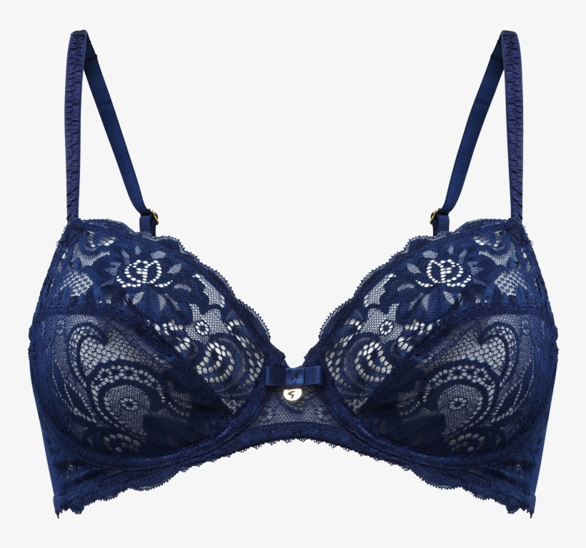 Gypsy Non Padded Bra Navy Product Front - Bra, transparent png