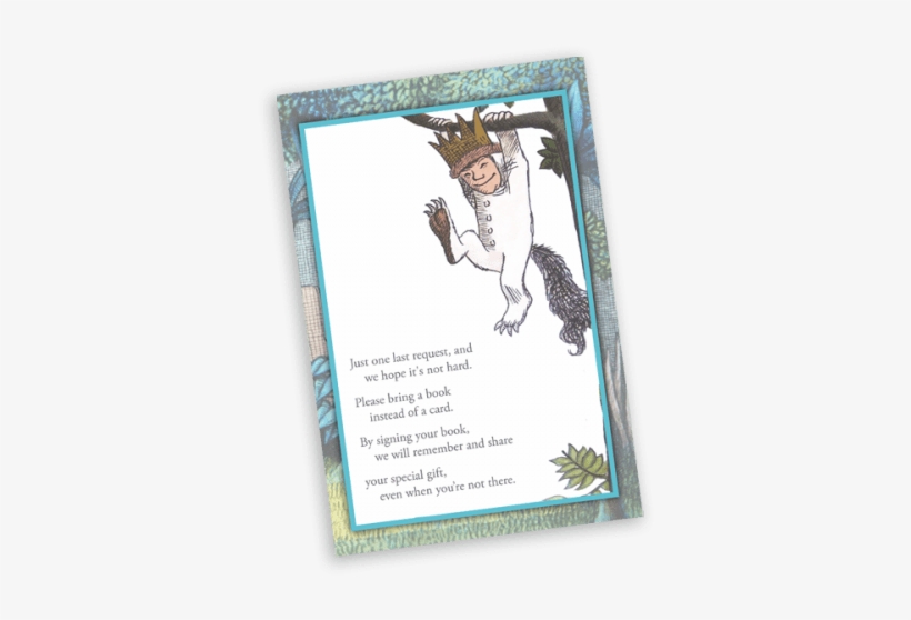 Where The Wild Things Are Inspired Book Card Insert - Wild Things Are Cartoon, transparent png