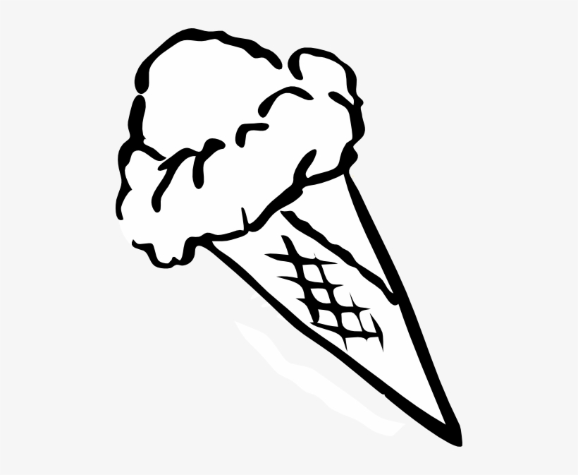 Transparent Art Black And White - Pop Art Ice Cream Cone, transparent png