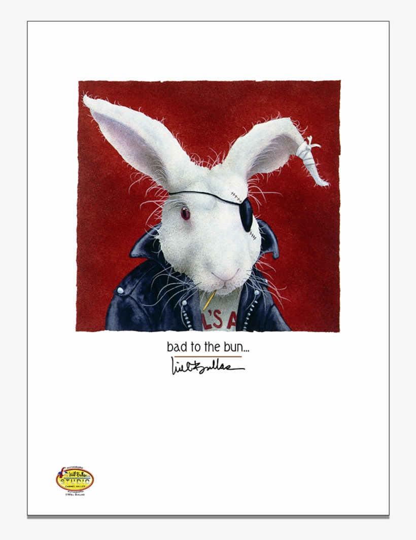Will Bullas / Art Print / Bad To The Bun / Humor / - Happy Easter Dirty, transparent png