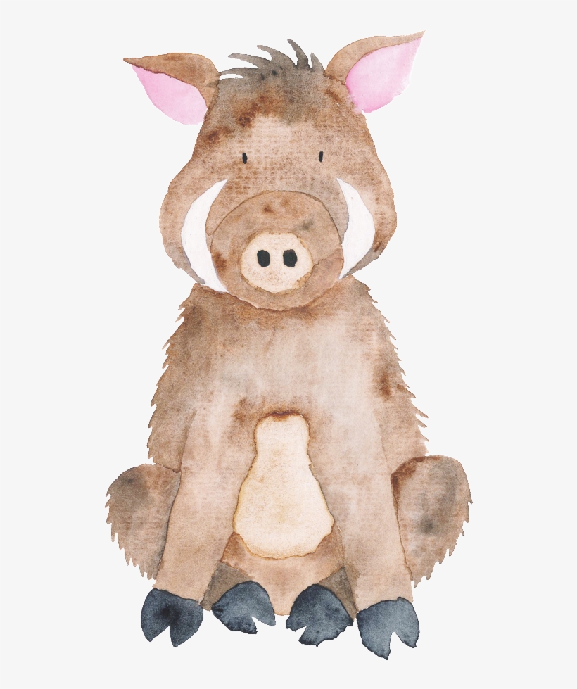Hand Painted Watercolor Cute Hand Drawn Small Animals - Free Watercolor Woodland Animals, transparent png