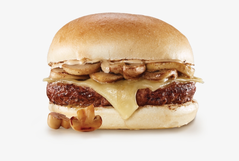 100% Fresh, Canadian Signature Burgers - Mushroom Swiss Union Burger, transparent png