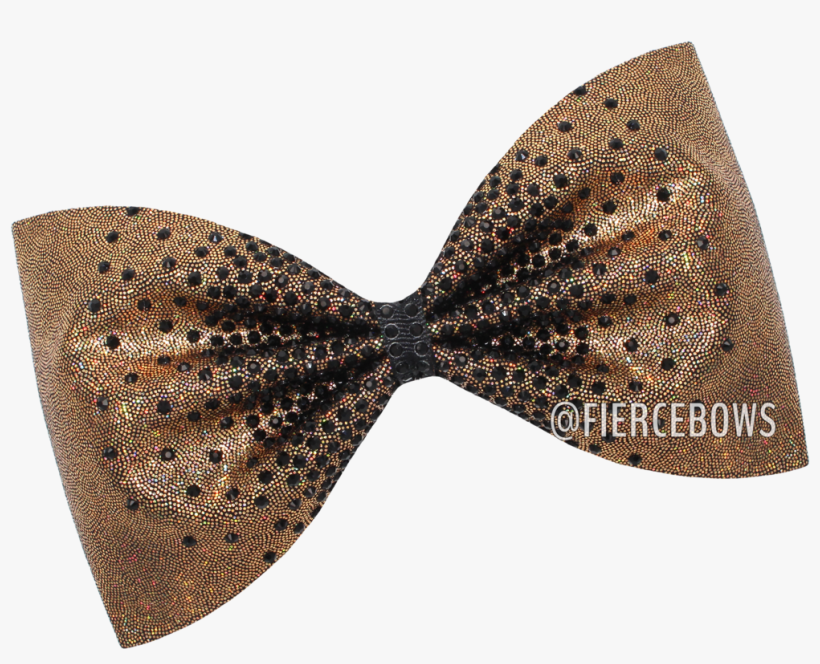 Gold Dust Rhinestone Tailless Bow - Sequin, transparent png
