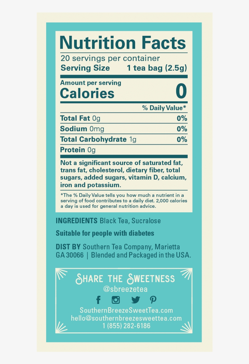 Original Cold Brew Sweet Tea - Poster, transparent png