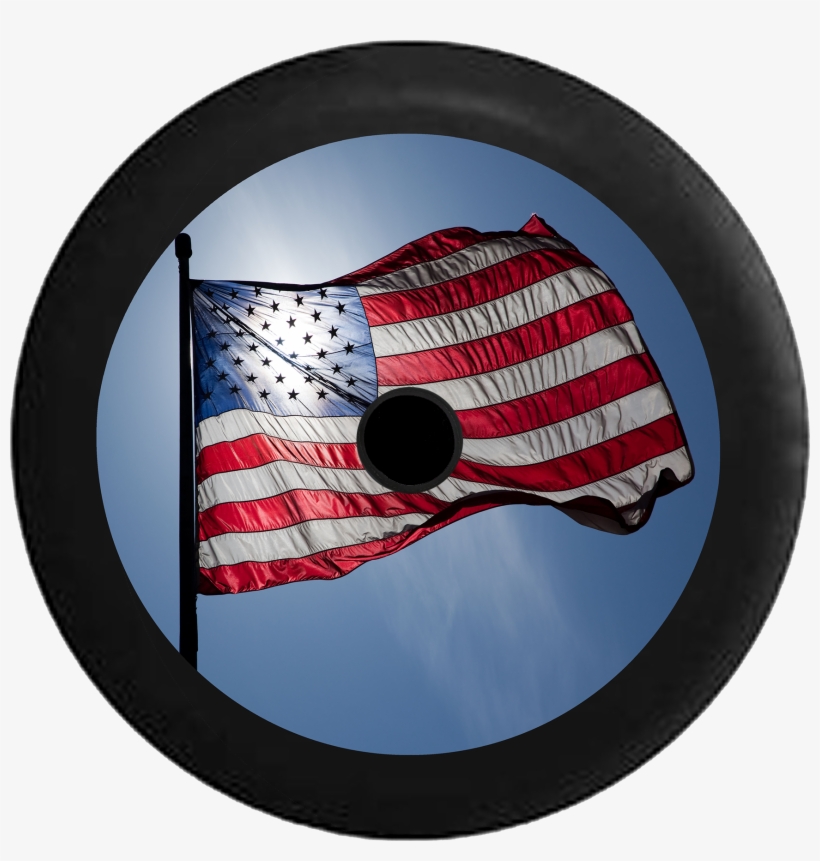 Jeep Wrangler Jl Backup Camera American Flag Waving - American Flag Facebook, transparent png