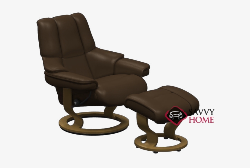 Reno Stressless Recliner And Ottoman In Paloma Chocolate - Recliner, transparent png