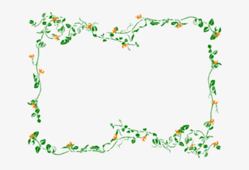 Garland Clipart Flower - Lavender Flower Frame Png, transparent png