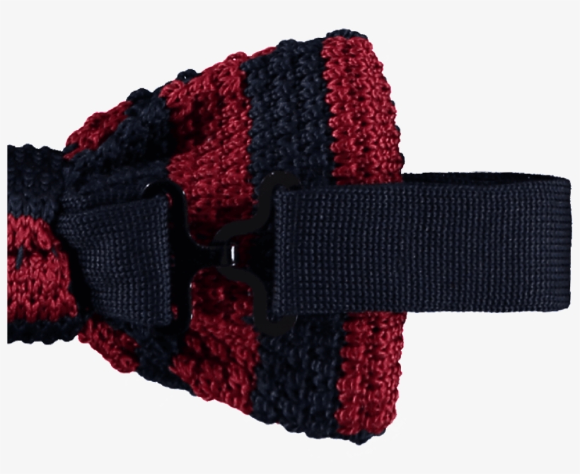Bow Tie Knitted Navy Blue Red - Crochet, transparent png
