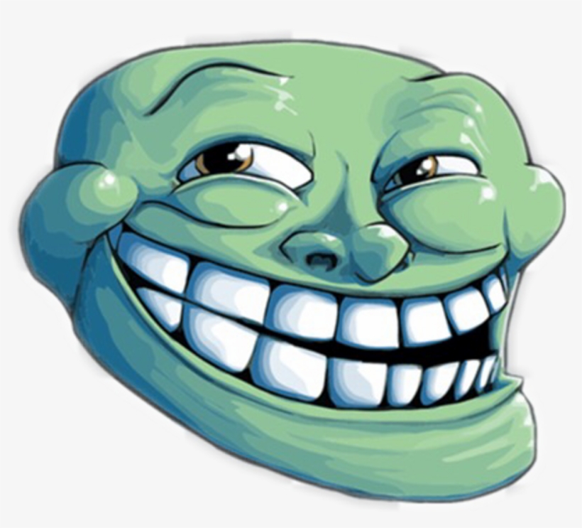Troll Sticker - Green Troll Meme, transparent png