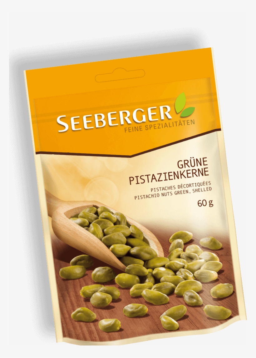 Seeberger Grüne Pistazienkerne Gedreht Produktansicht - Seeberger Zelená Pistáciová Jádra 60g, transparent png
