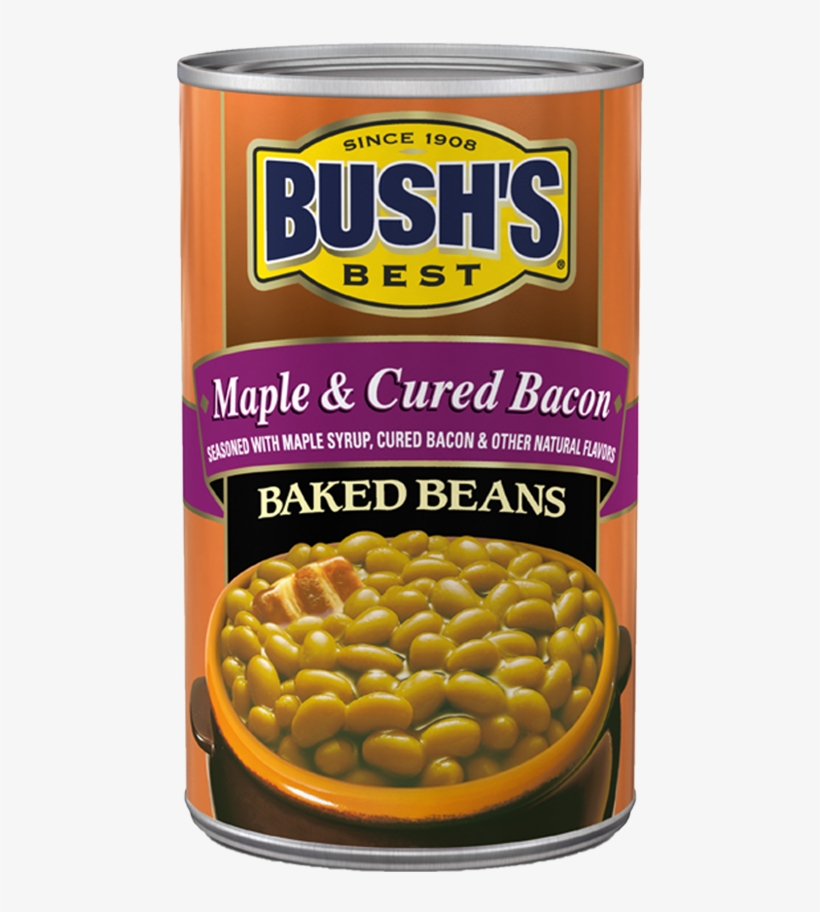 Bush's® Maple & Cured Bacon Baked Beans - Honey Baked Beans, transparent png