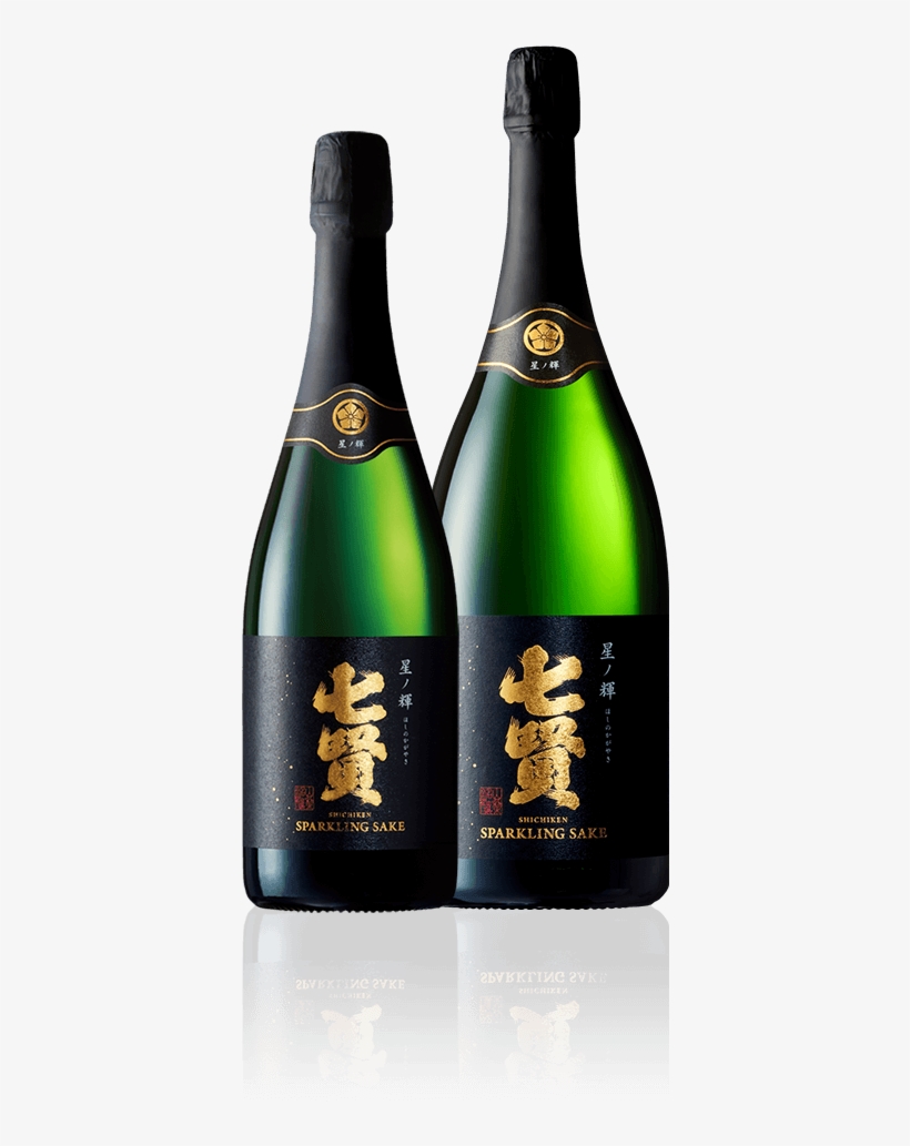 Shichiken Sparkling Sake Hoshi No Kagayaki - Champagne, transparent png
