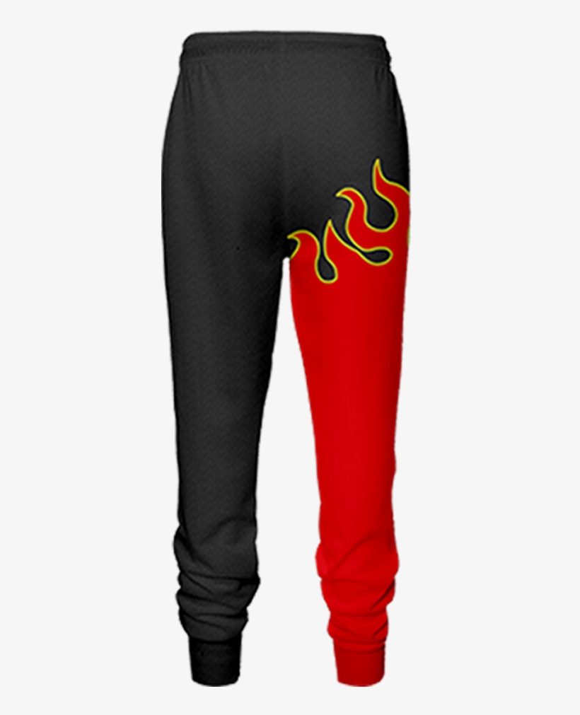 Tekken Jin Kazama Red Flame Cosplay Jogging Pants Fullprinted - Pocket, transparent png