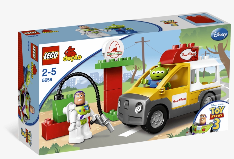 Toy Story Lego Duplo Pizza Planet Truck With Buzz - Lego Duplo Toy Story Pizza Planet Truck, transparent png