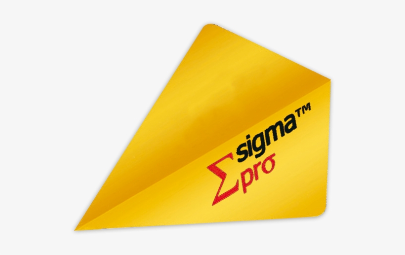 Unicorn Sigma Pro Gold Dart Flights - Triangle, transparent png