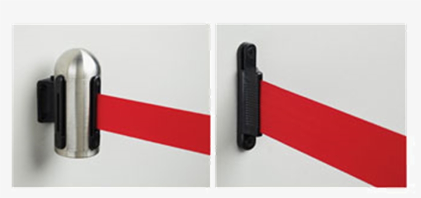 Wall Mount Barrier System Red Tape 84" Rsrtwmrvsrd - F-clamp, transparent png