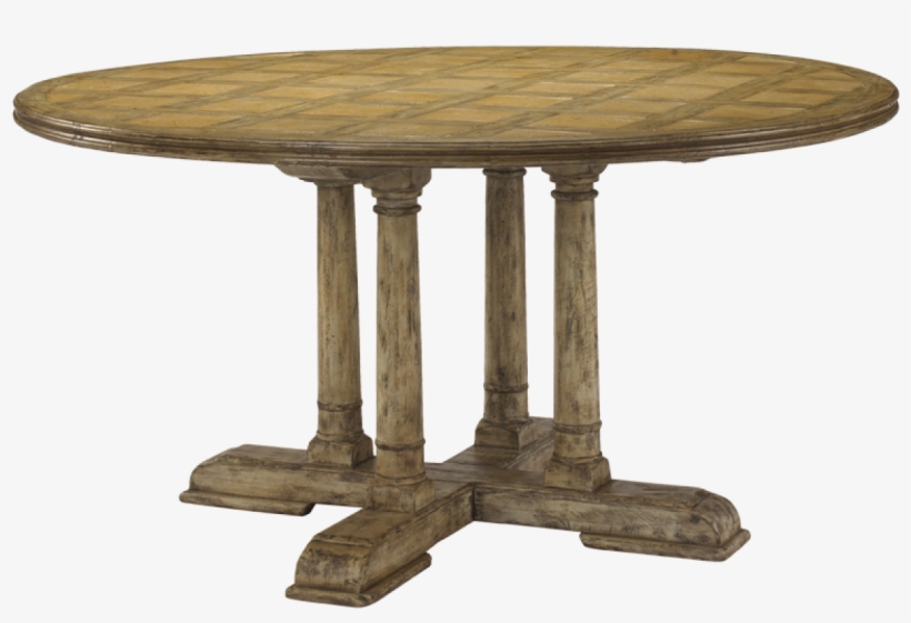Lillian August Pedestal Dining Table, transparent png