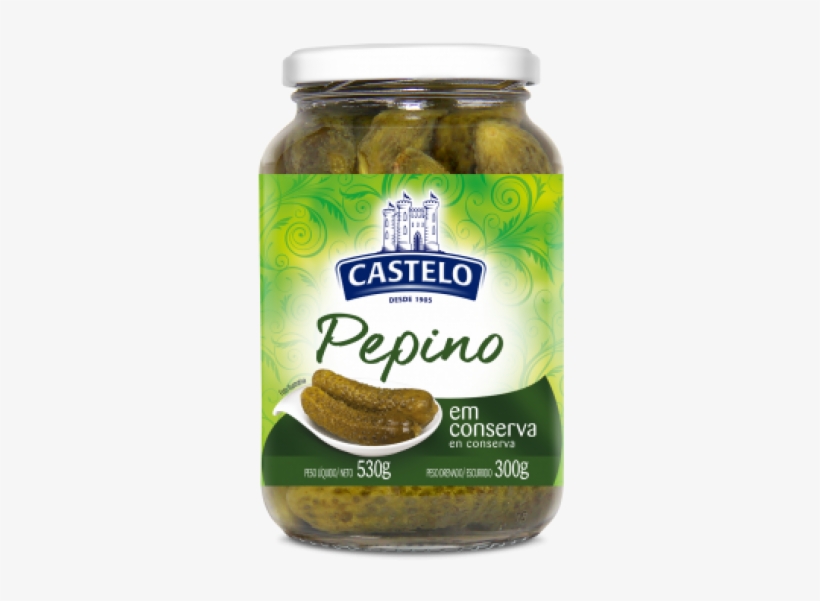 Pepino Castelo Em Conserva 300g - Castelo Alimentos, transparent png