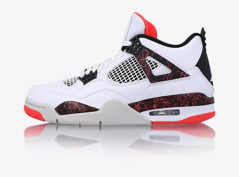 retro 4 white black bright crimson