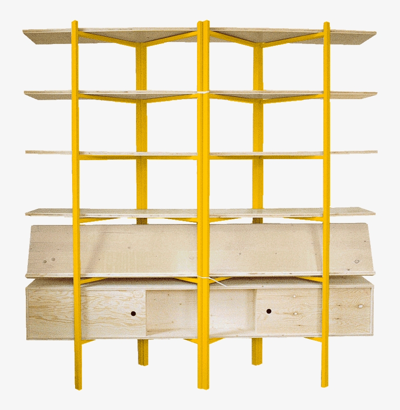Side Table Version - Shelf, transparent png