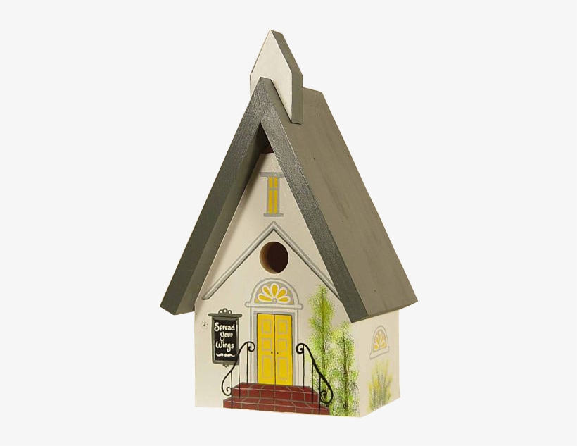The Backyard Naturalist's Hand Painted Bird House 'country - House, transparent png