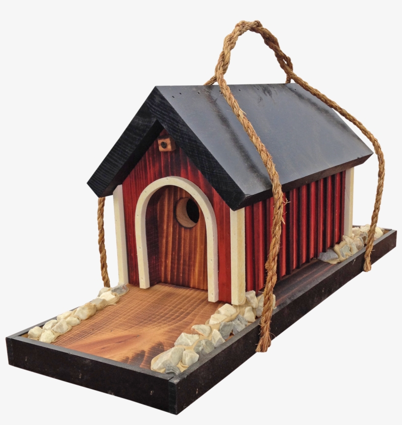 Covered Bridge Birdhouse - House, transparent png