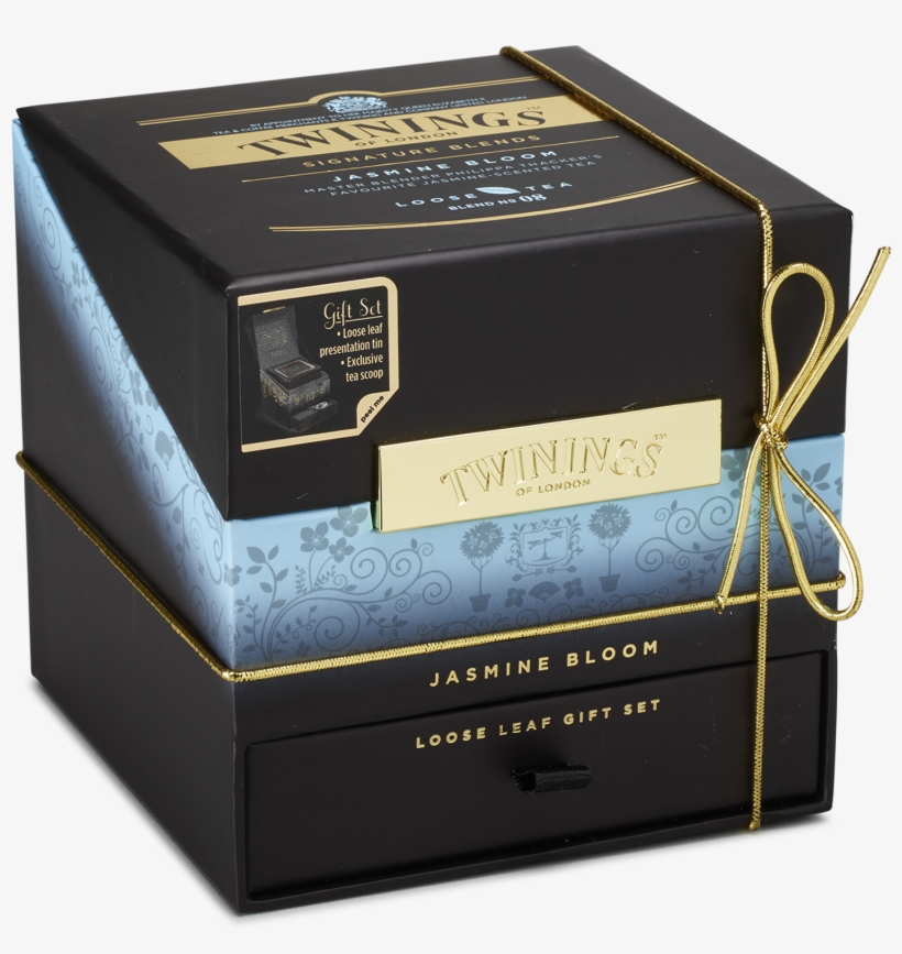 Jasmine Bloom Loose Leaf Tea Gift Box, transparent png