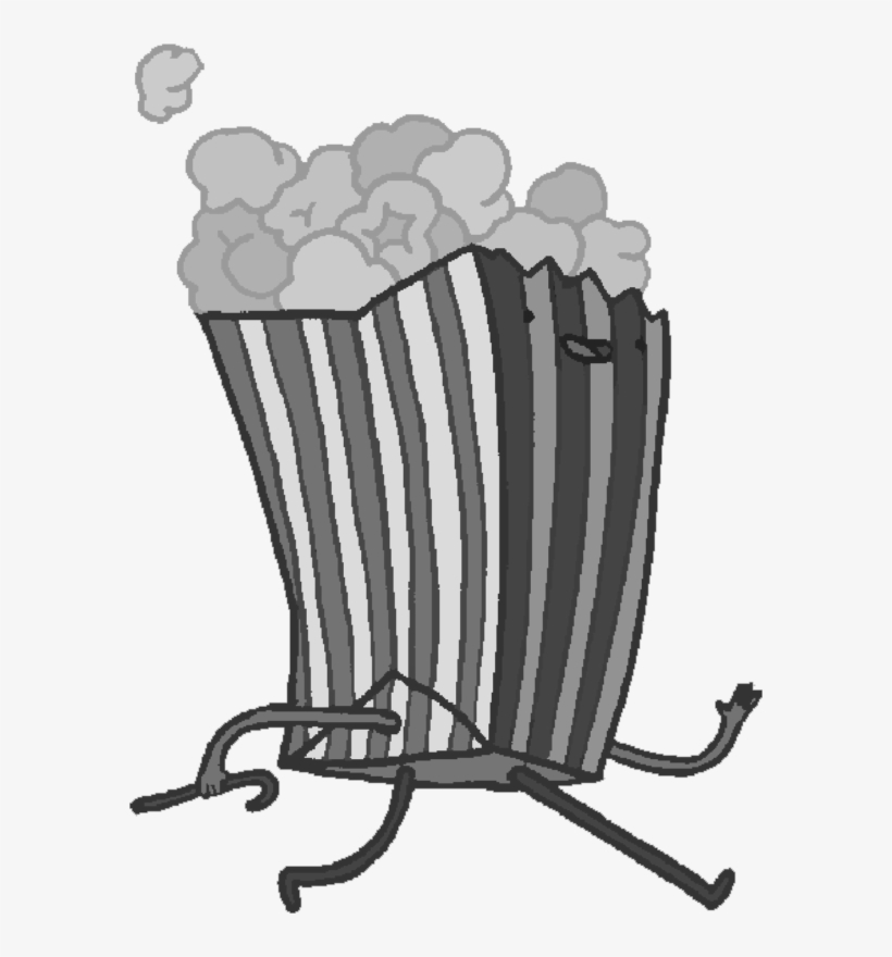 See Here Popcorn Clipart Black And White Hd Pictures - Popcorn Adventure Time, transparent png