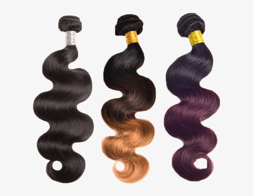 Brazilian Body Wave Ombre, transparent png