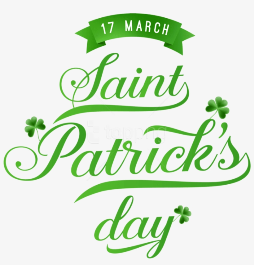 Free Png Download St Patrick-s Day Green Text Png Png - St Patrick's Day Text Png, transparent png