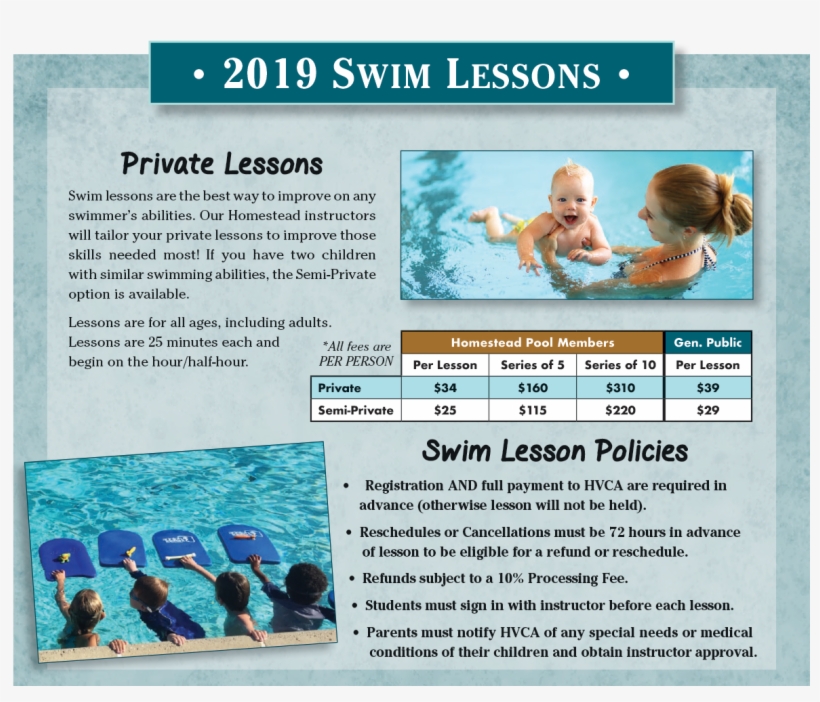 Swim Lessons Page - Vacation, transparent png