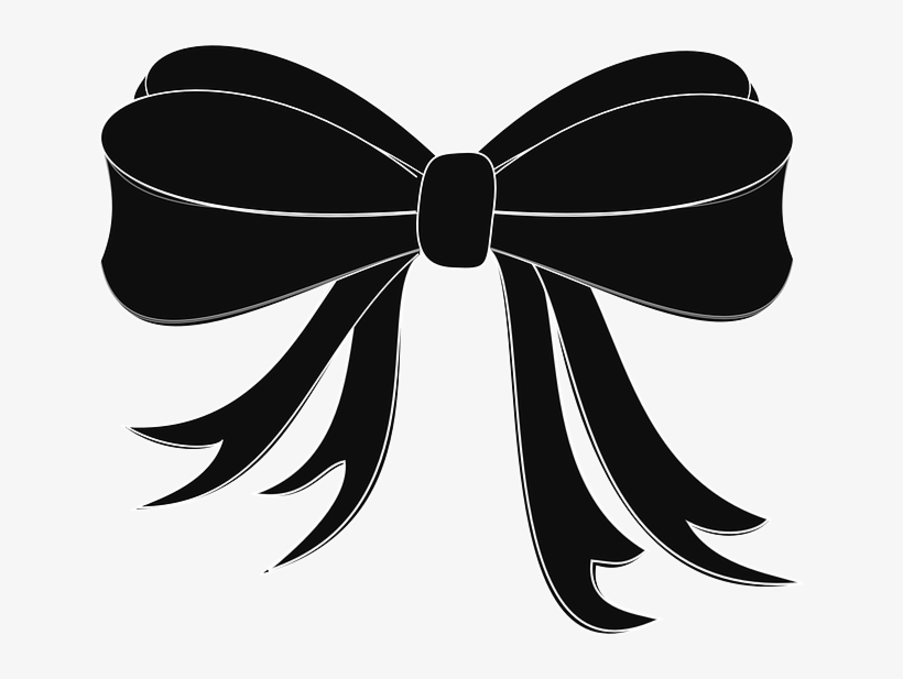 Corbata De Moño, Negro, Cinta - Black Bow Clip Art, transparent png